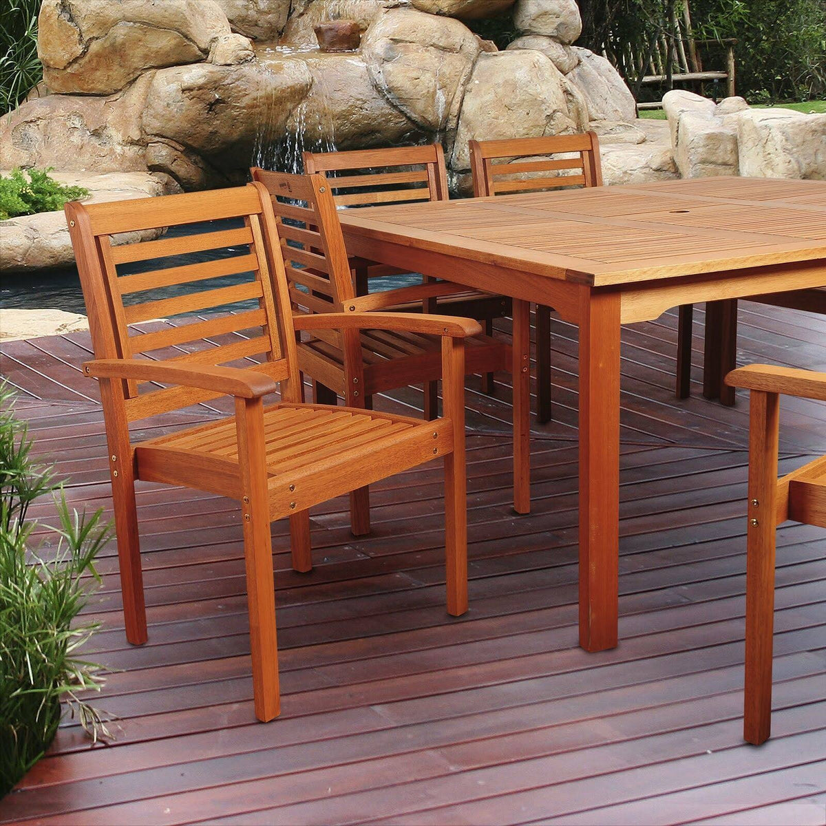 Stackable Eucalyptus Chair L7572