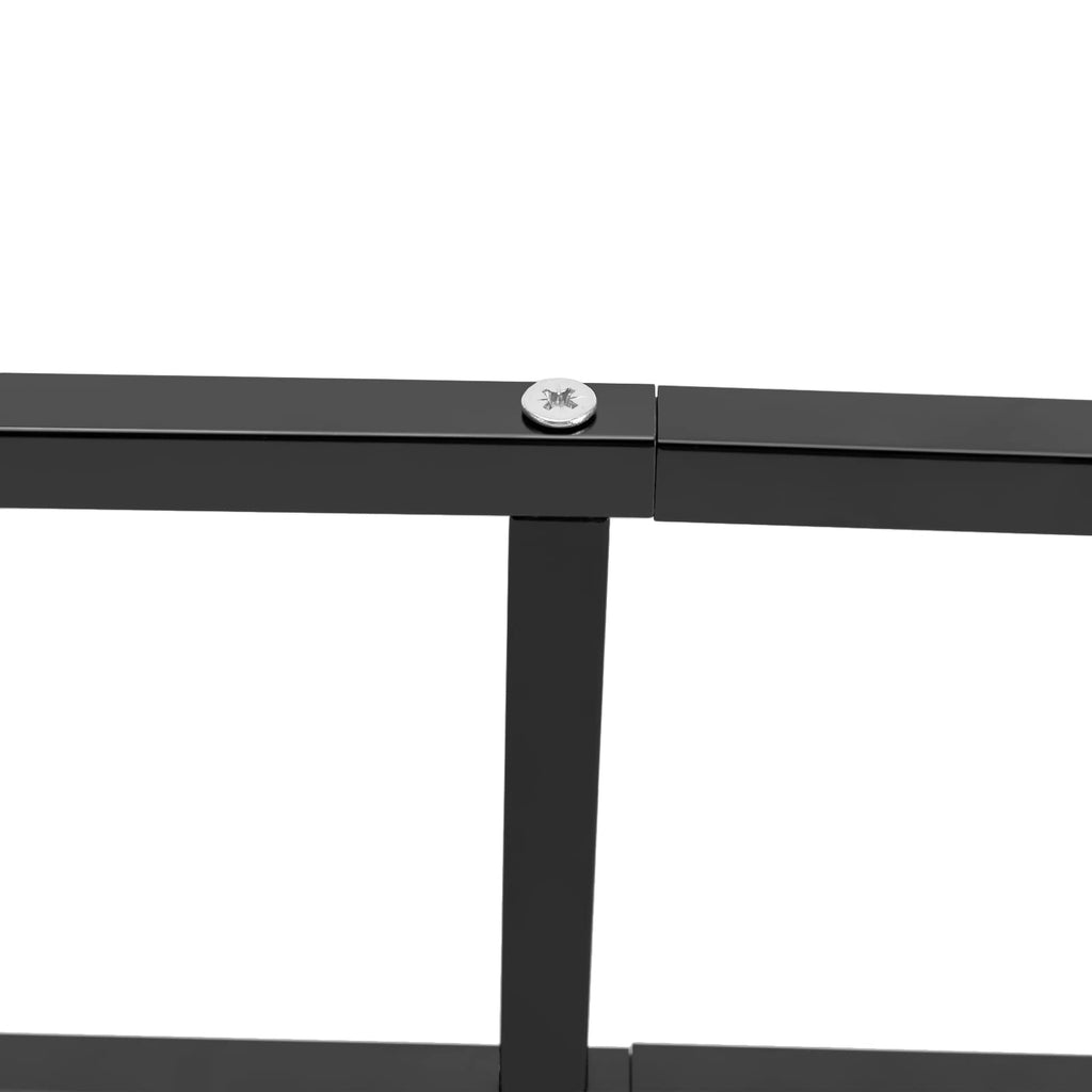 34 Inch Black Metal Media Storage Rack T440
