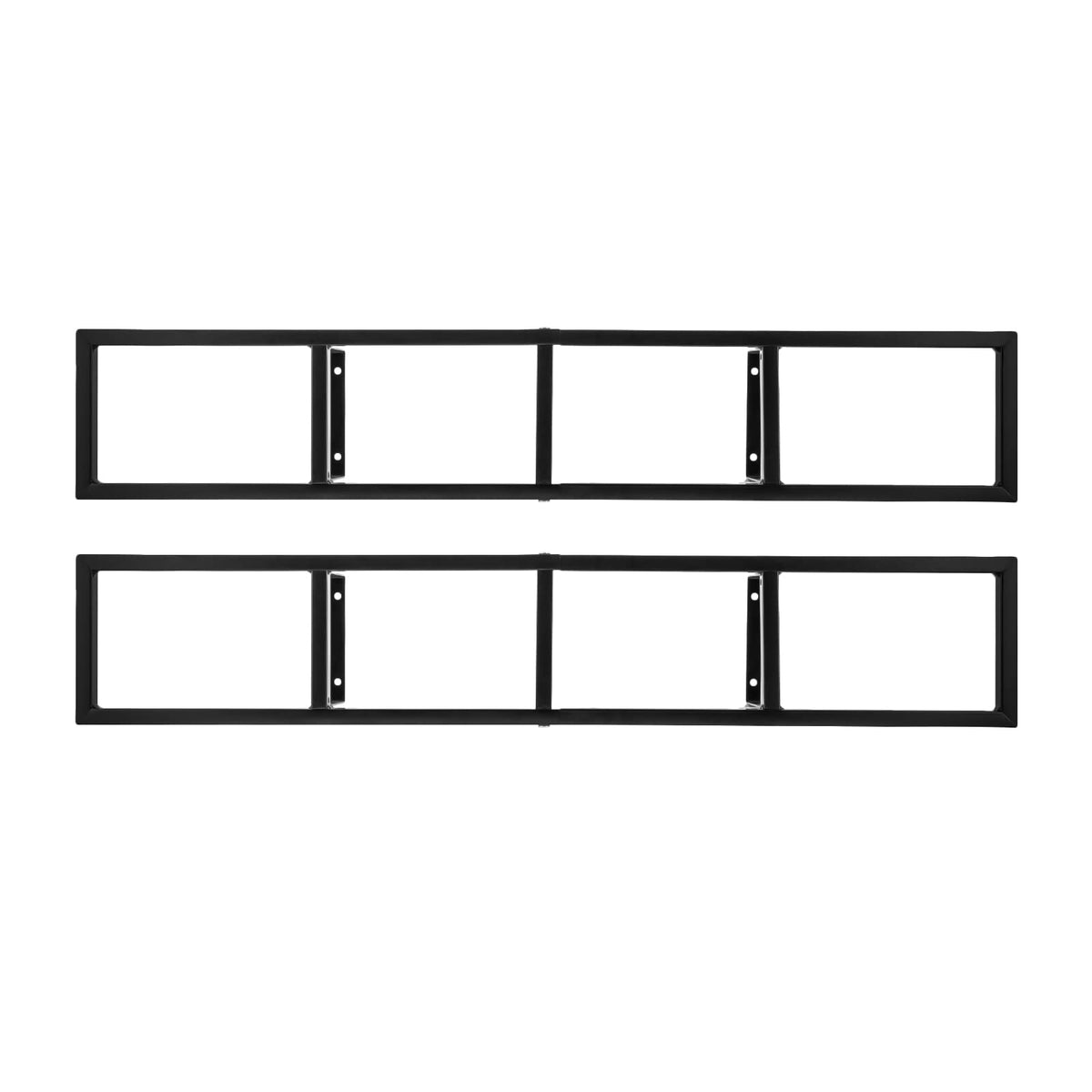 34 Inch Black Metal Media Storage Rack T440
