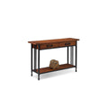 Rustic Two Drawer Sofa Table with Shelf Q8149