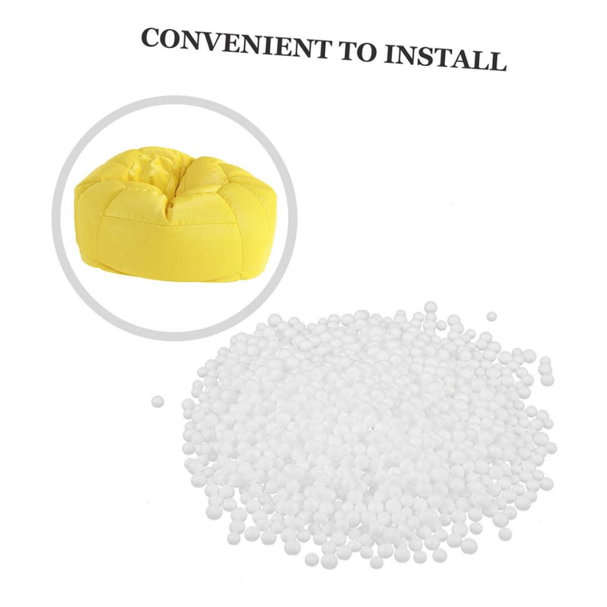 Bean Bag Stuffing Foam 1 Bag White B954376