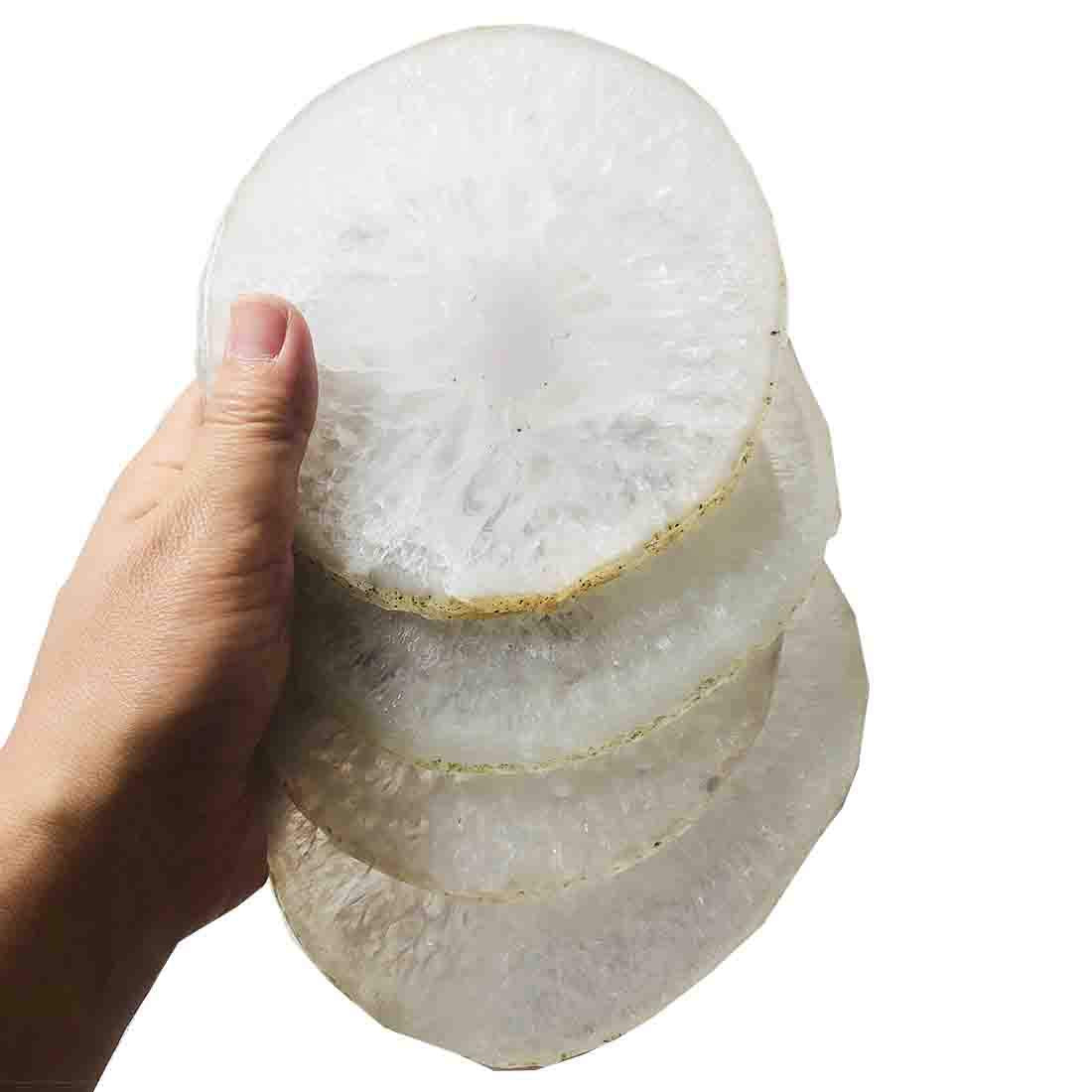Natural Agate Coasters Set of 4 Q775