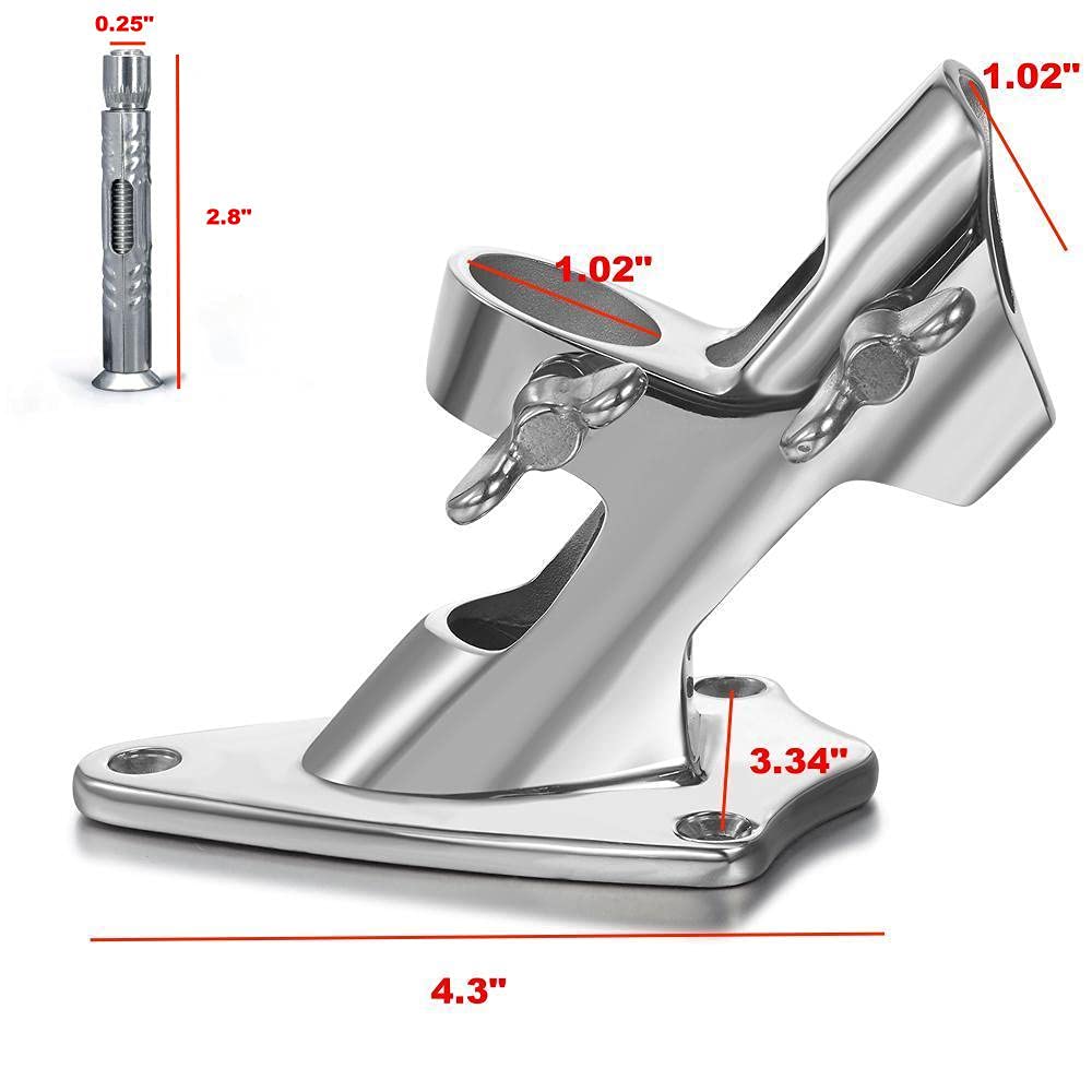1 Inch Stainless Steel Flag Pole Holder P7766