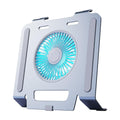 Aluminum Alloy Three Speed Regulation Desktop Fan Laptop Stand Gray T29154