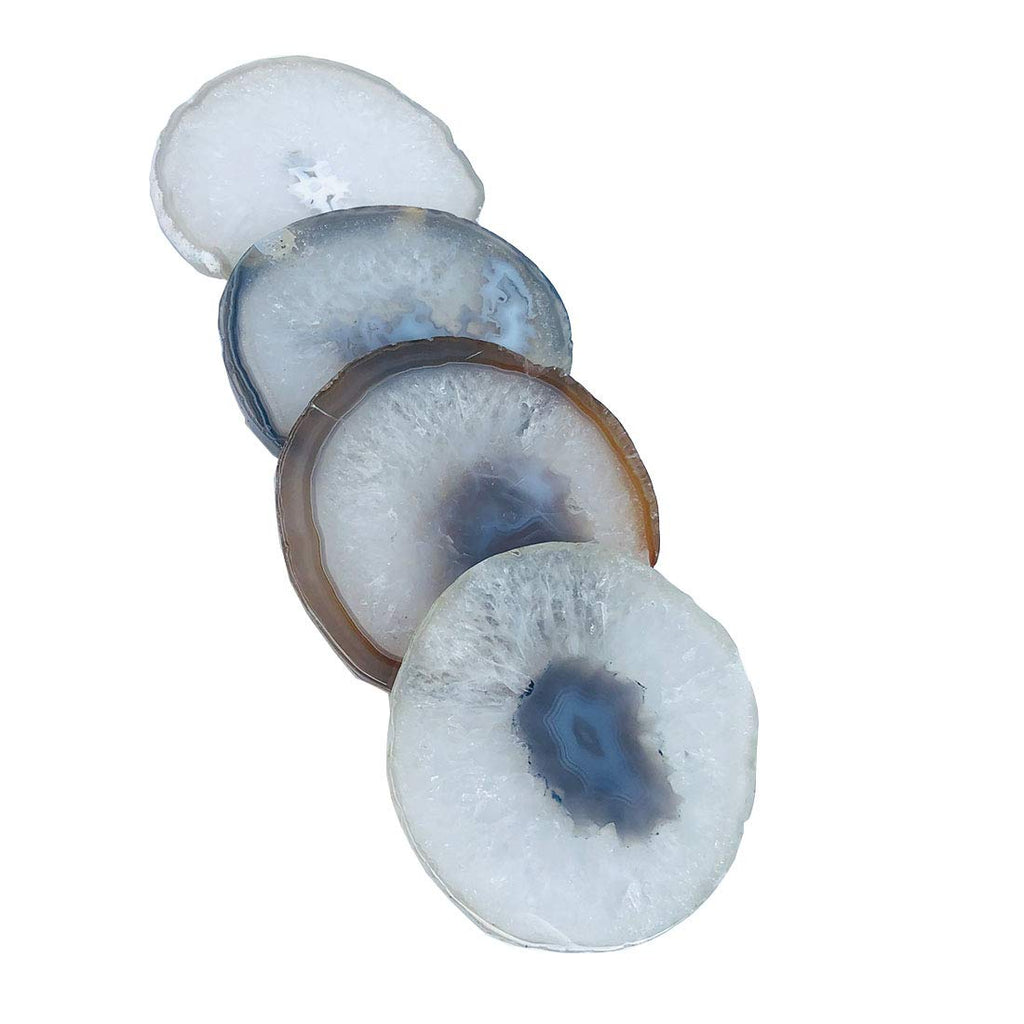 Natural Agate Coasters Set of 4 Q775