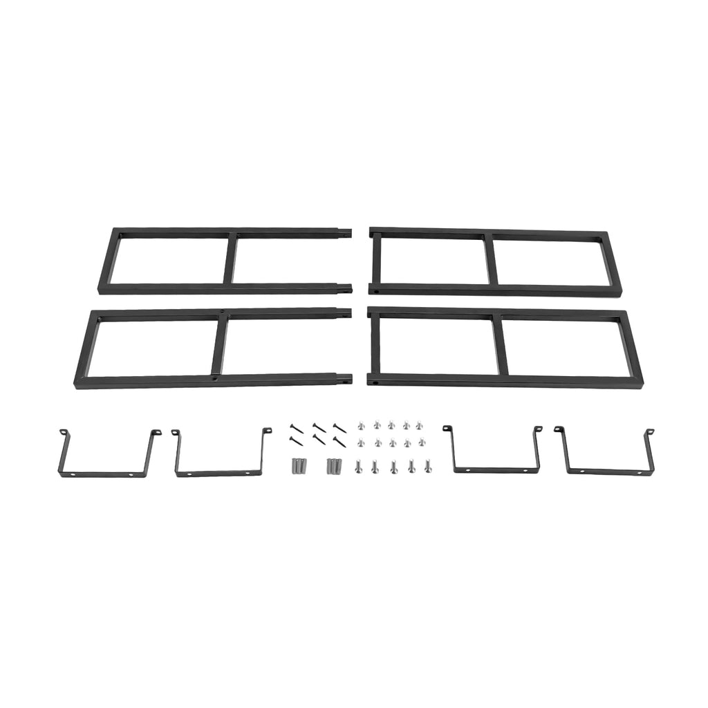 34 Inch Black Metal Media Storage Rack T440
