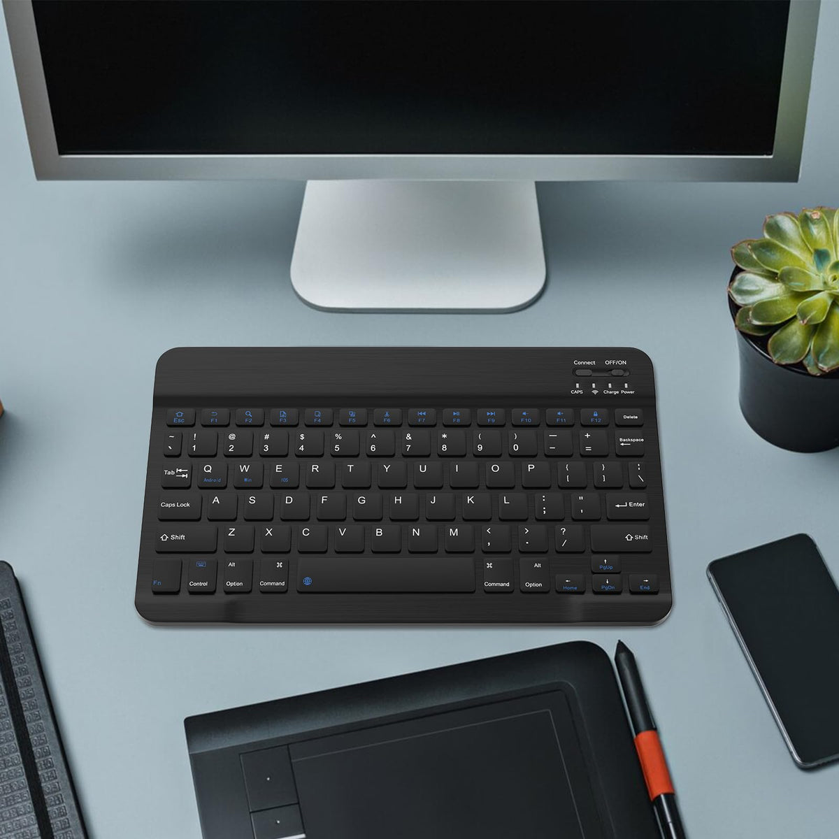Black Rechargeable Bluetooth Keyboard and Mouse Combo Y2990