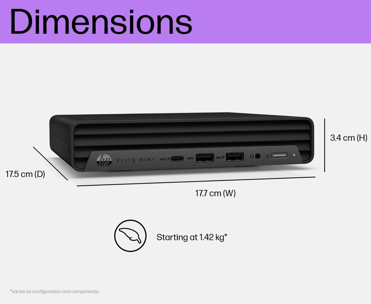 Intel i7 16GB DDR5 512GB SSD Windows 11 Pro Compact Desktop Computer O9067