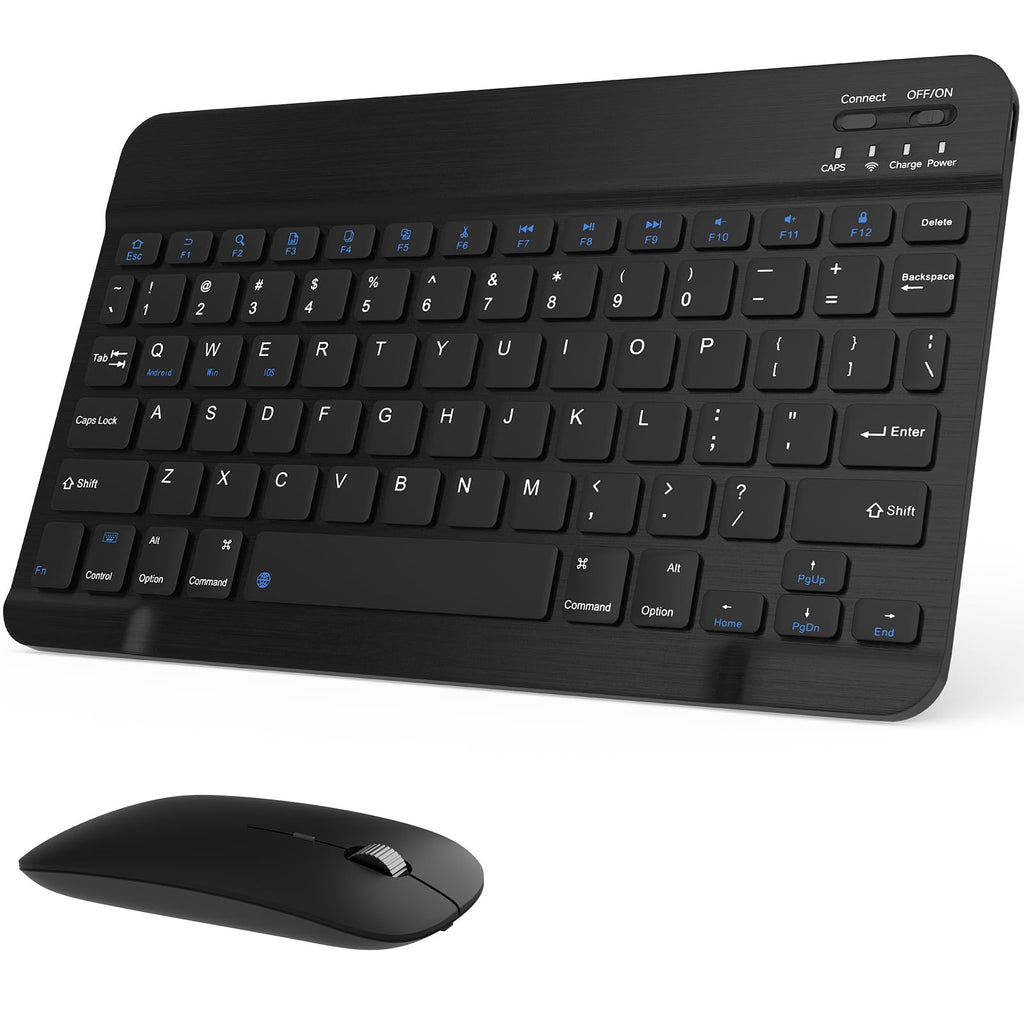 Black Rechargeable Bluetooth Keyboard and Mouse Combo Y2990