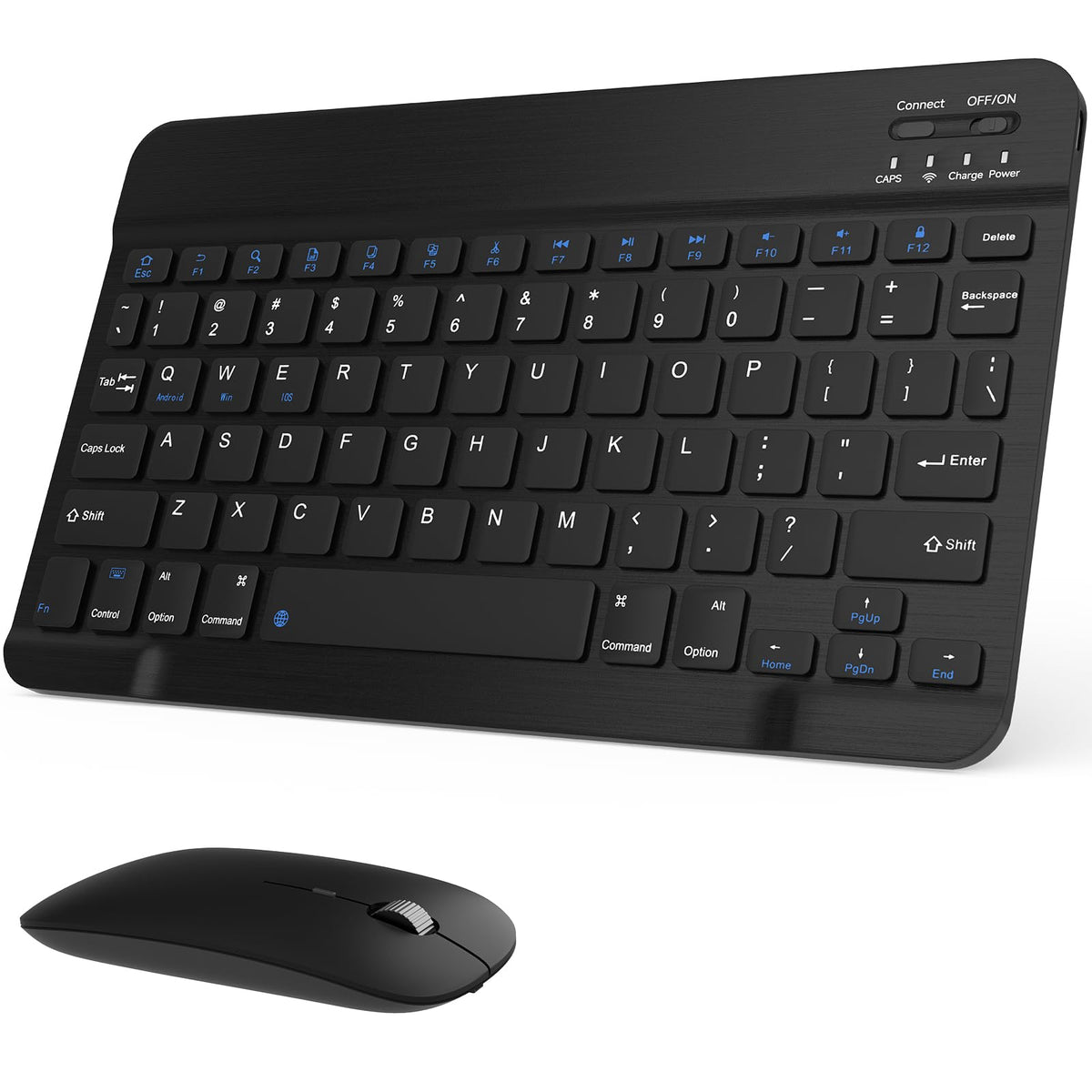 Black Rechargeable Bluetooth Keyboard and Mouse Combo Y2990