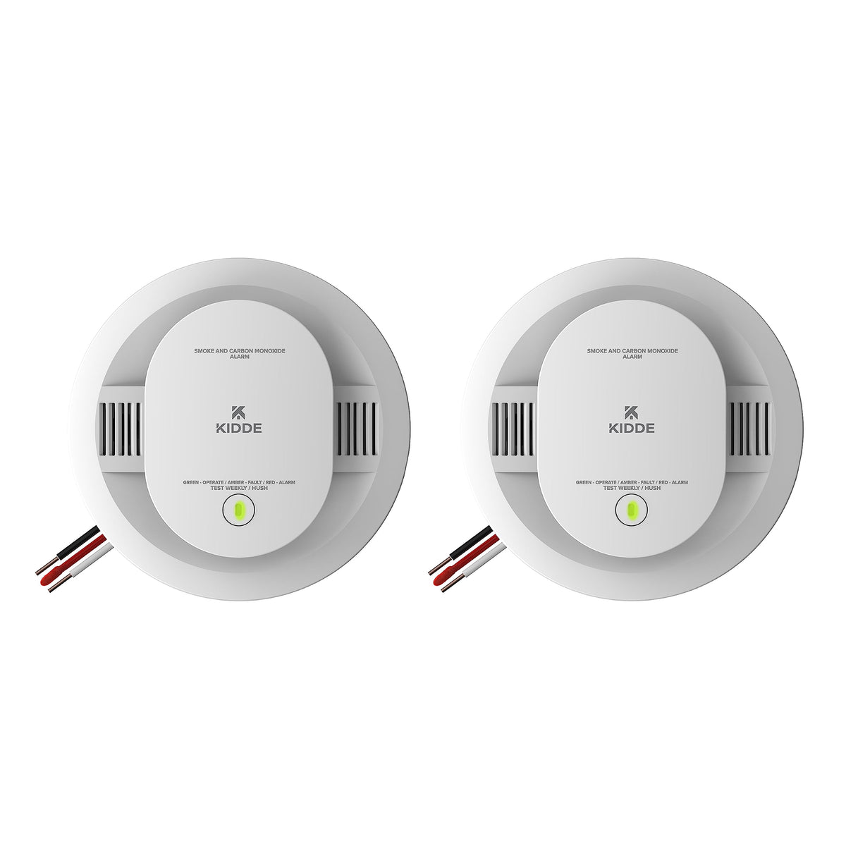 Hardwired Smoke & Carbon Monoxide Detector with Battery Backup, 2 Pack Q7085