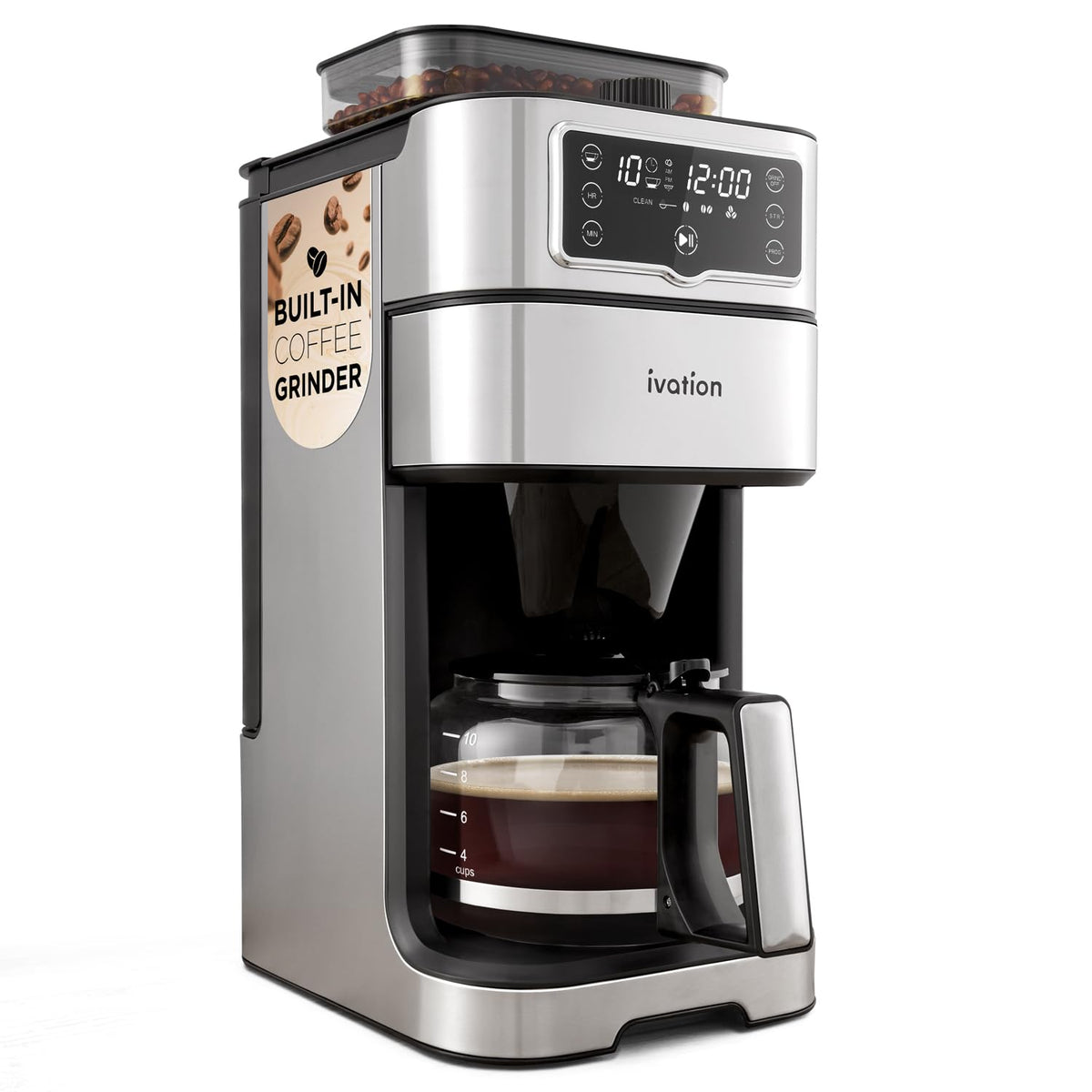 2-in-1 Drip Coffee Maker & Grinder Q67571