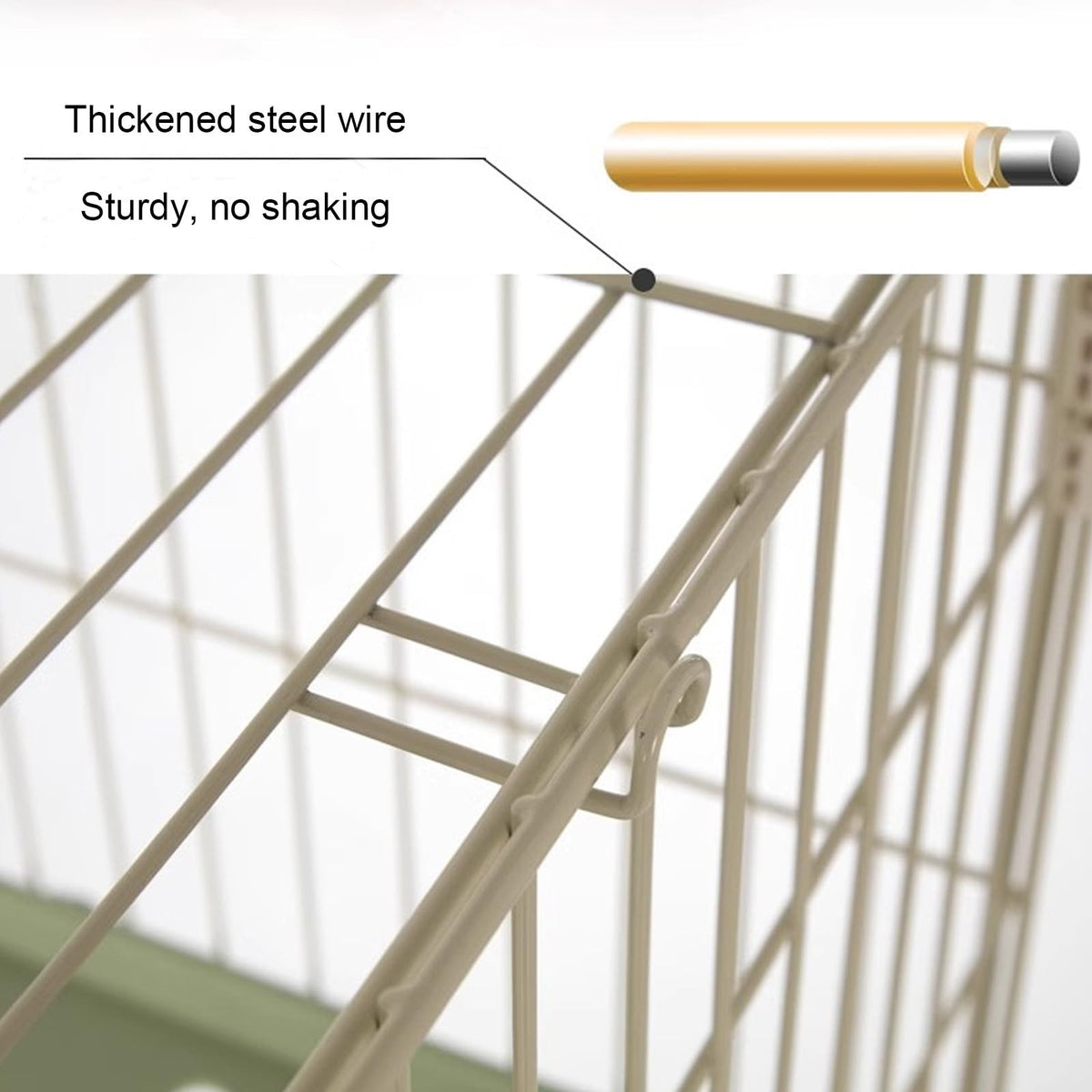 Foldable 4 Tier Detachable Cat Cage with Hammock B4101