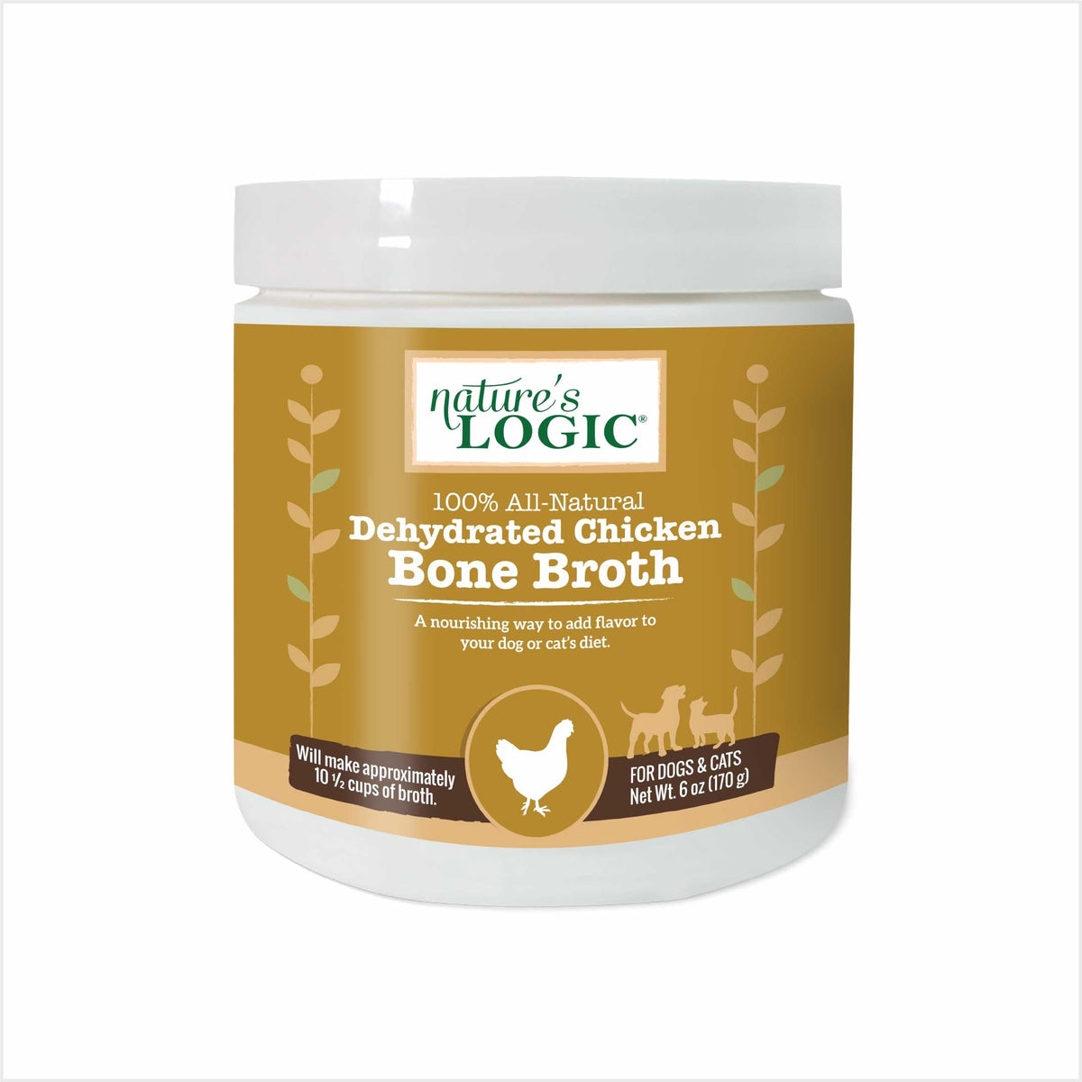 Dehydrated Chicken Bone Broth Powder Dog & Cat Topper 6oz I516710
