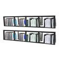 34 Inch Black Metal Media Storage Rack T440