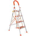 4 Step Aluminum Lightweight Folding Step Stool 350lbs X2959