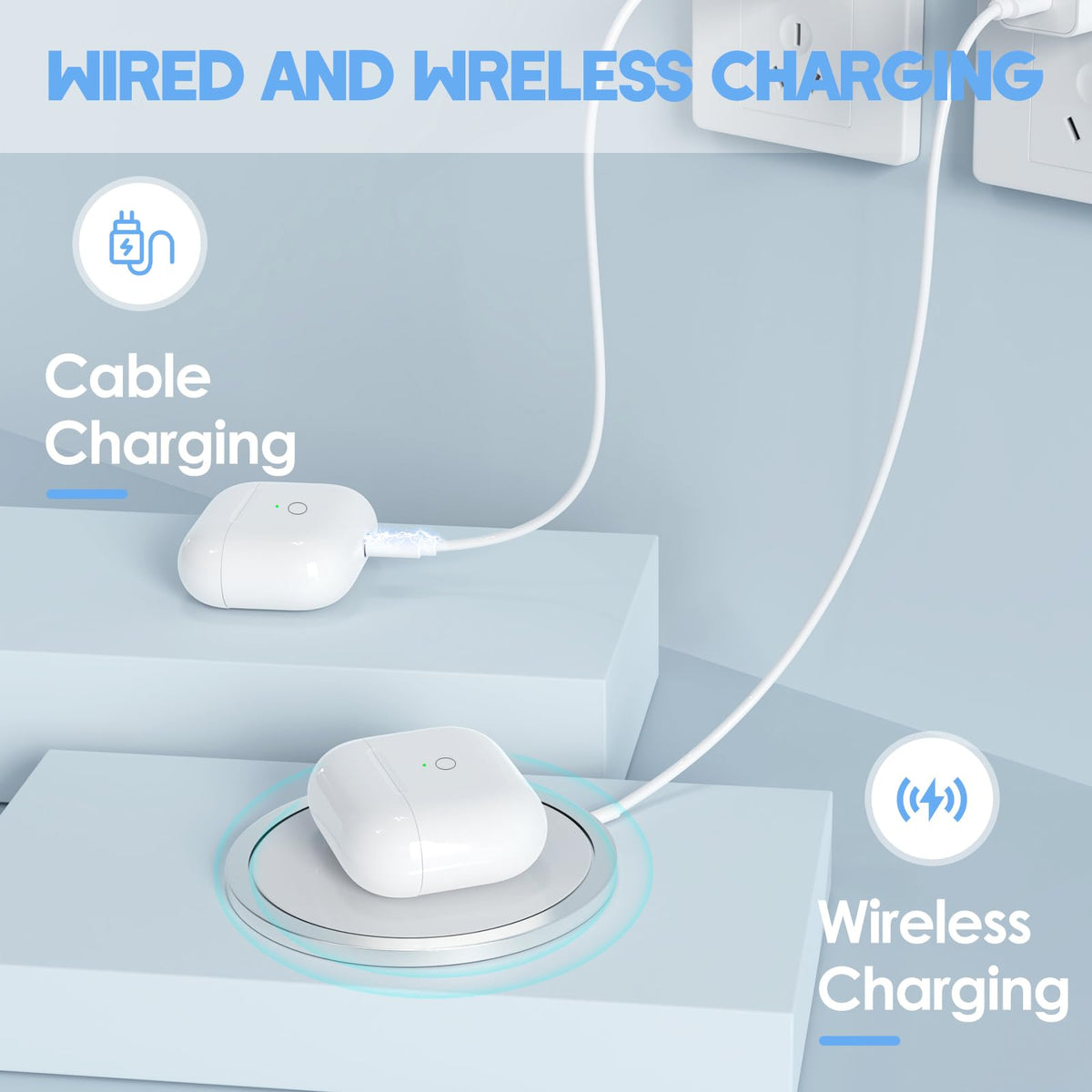 White Wireless Charging Case I15535