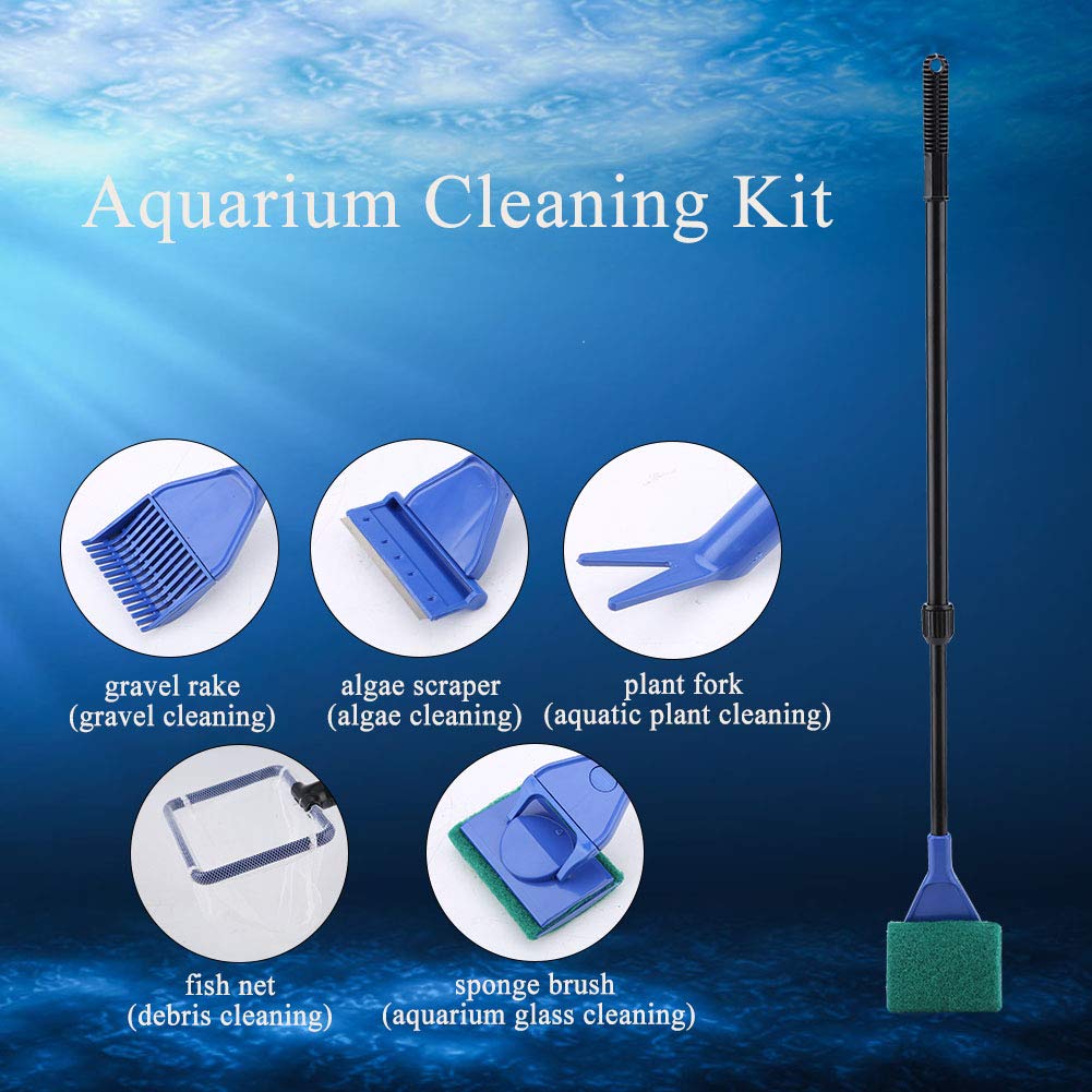 5 in 1 Retractable Aquarium Cleaning Kit B25502