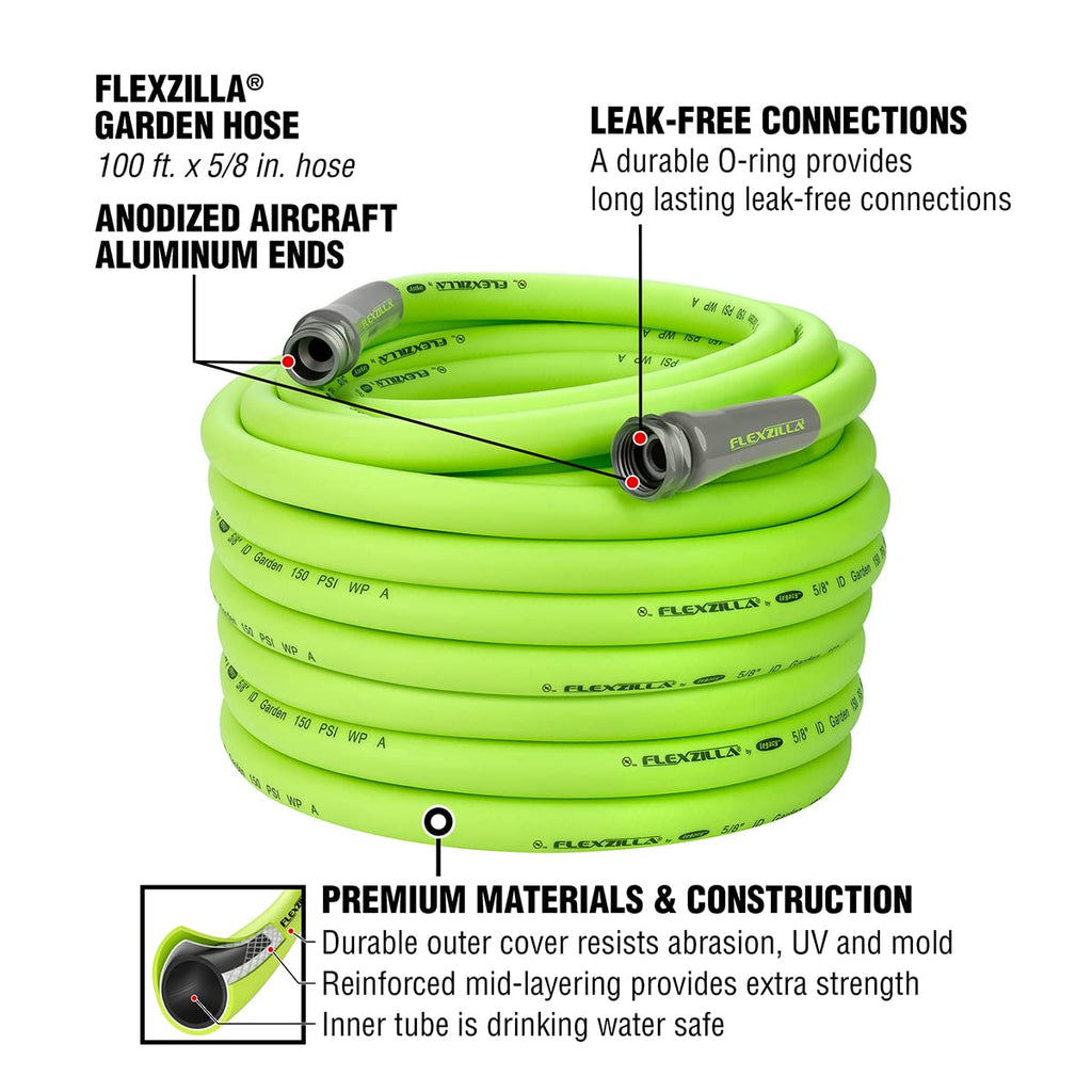 Blue Pool Cover Pump & 5/8 in. x 100 ft. Garden Hose P556478