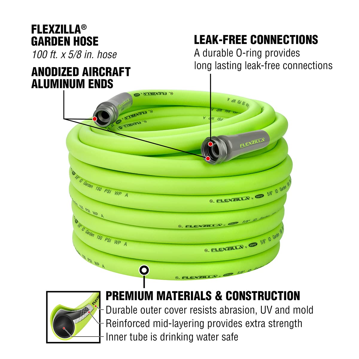 Blue Pool Cover Pump & 5/8 in. x 100 ft. Garden Hose P556478