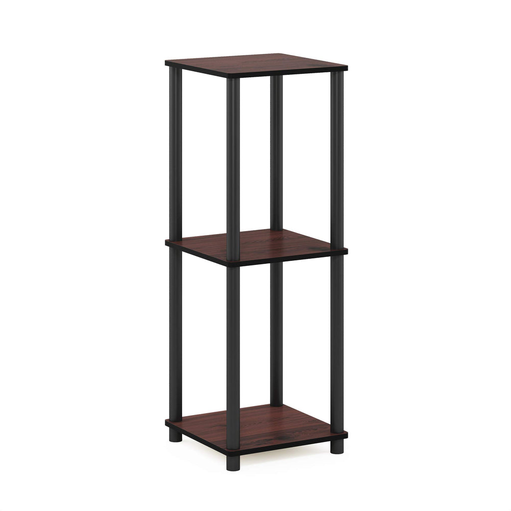 Set of 2 Dark Cherry Black End Table Z1003