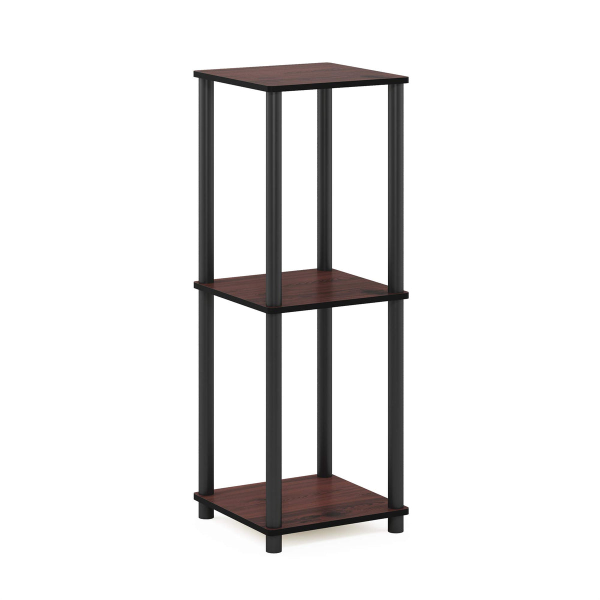 Set of 2 Dark Cherry Black End Table Z1003