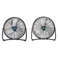 18" and 20" High Velocity Metal Floor Fans, 3-Speed U888