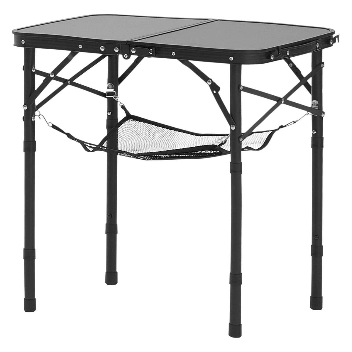 Folding Camping Table Adjustable Height Aluminum MDF 24 x 16 inch L2114
