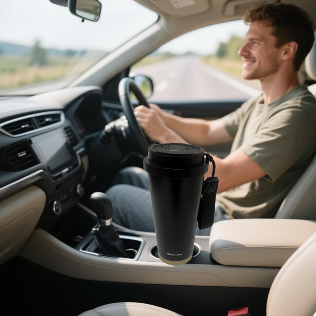 16 oz Insulated Stainless Steel Travel Mug Q34008