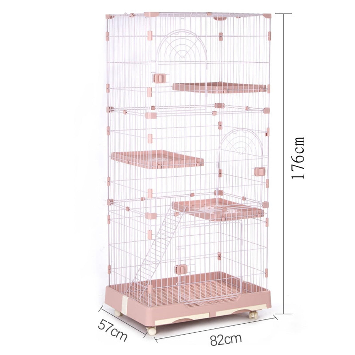 Foldable 4 Tier Detachable Cat Cage with Hammock B4101