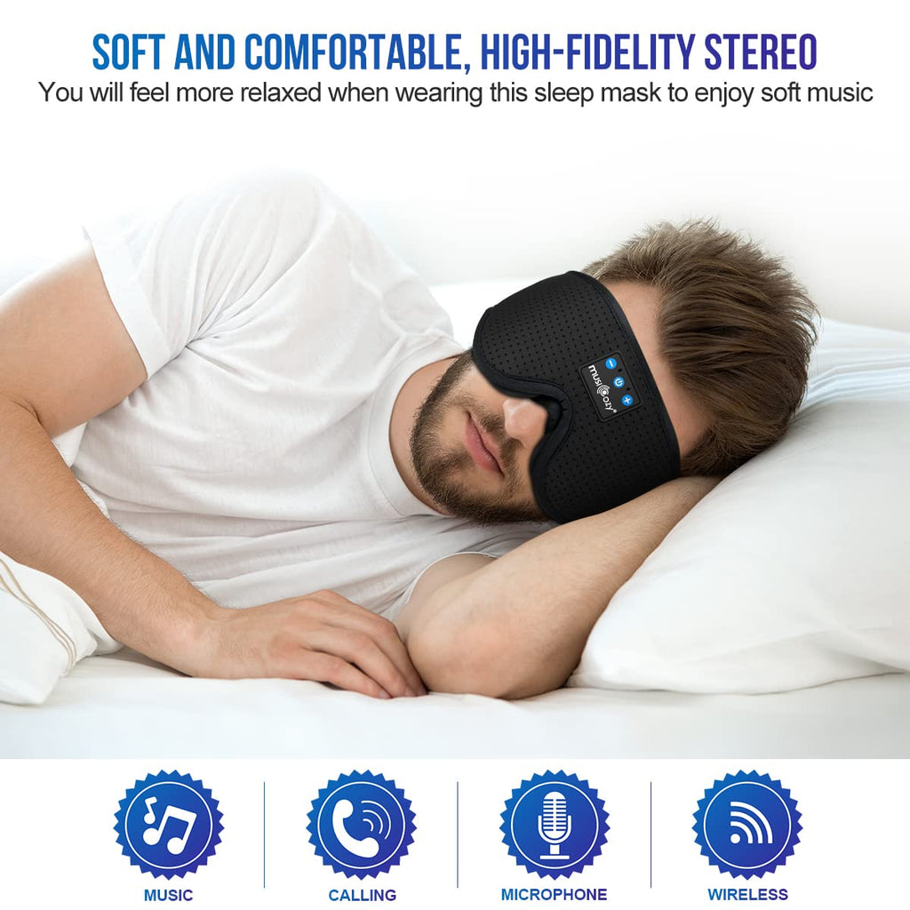 3D Bluetooth Sleep Mask Headphones Pack of 2 H390651