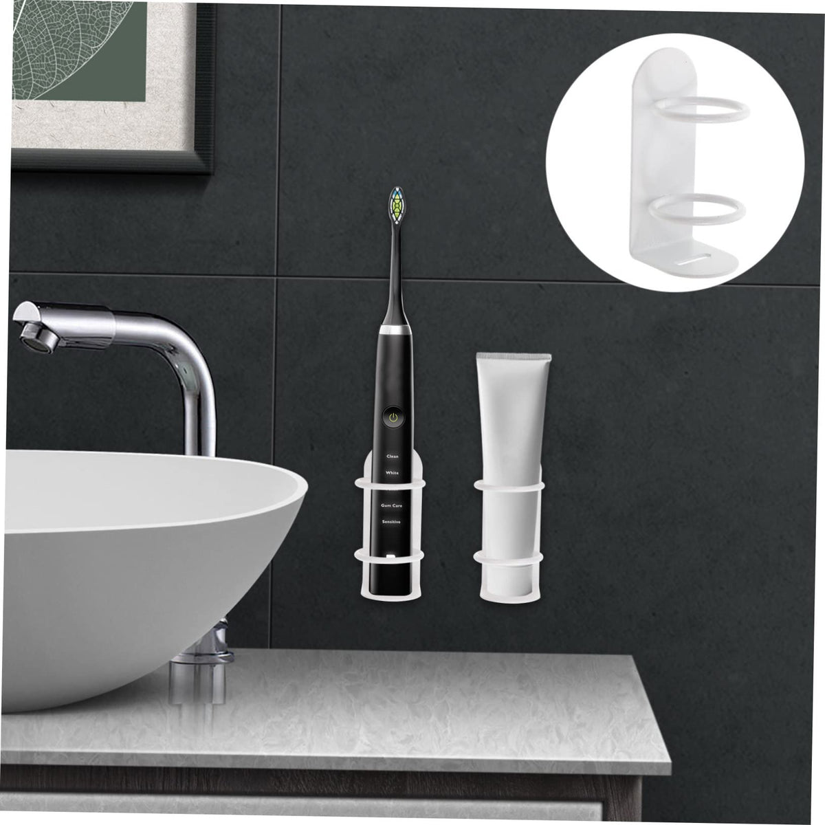 Wall Mount Toothbrush Holder 2 Pack Iron O32252