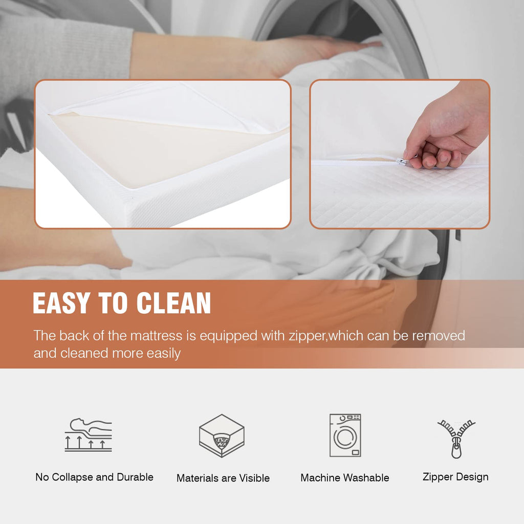 5 Inch Gel Memory Foam Twin Mattress B36953