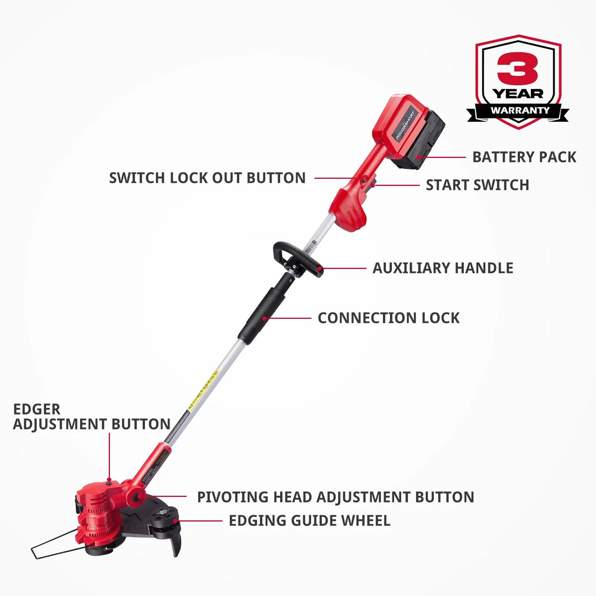 40V 2-in-1 Cordless String Trimmer and Edger J177037