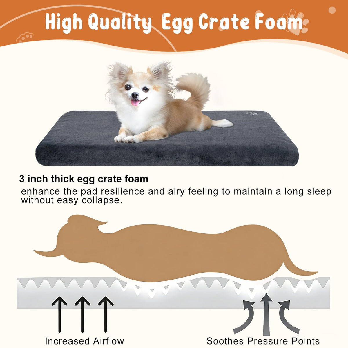 Ultra Soft Grey Small Dog Bed Mat V35732