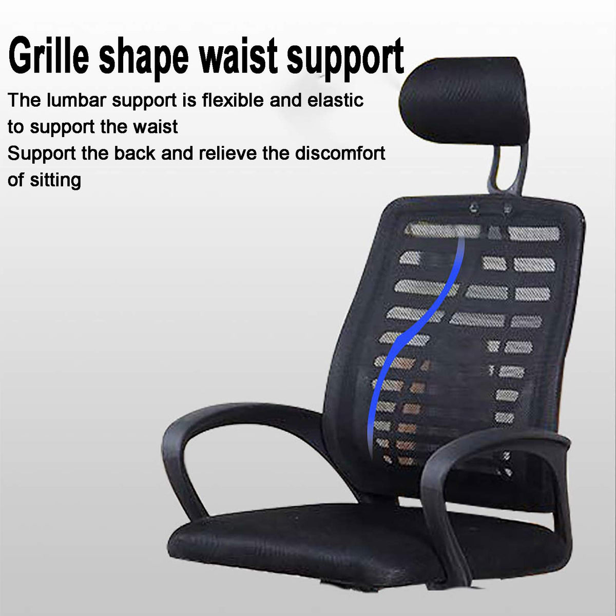 Ergonomic High Back Mesh Office Chair with Headrest Lumbar Support S476