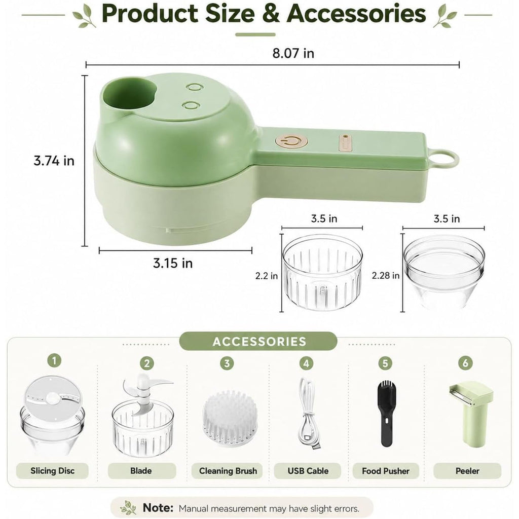 5-in-1 Wireless Electric Vegetable Chopper Z378446