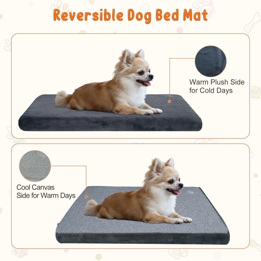 Ultra Soft Grey Small Dog Bed Mat V35732