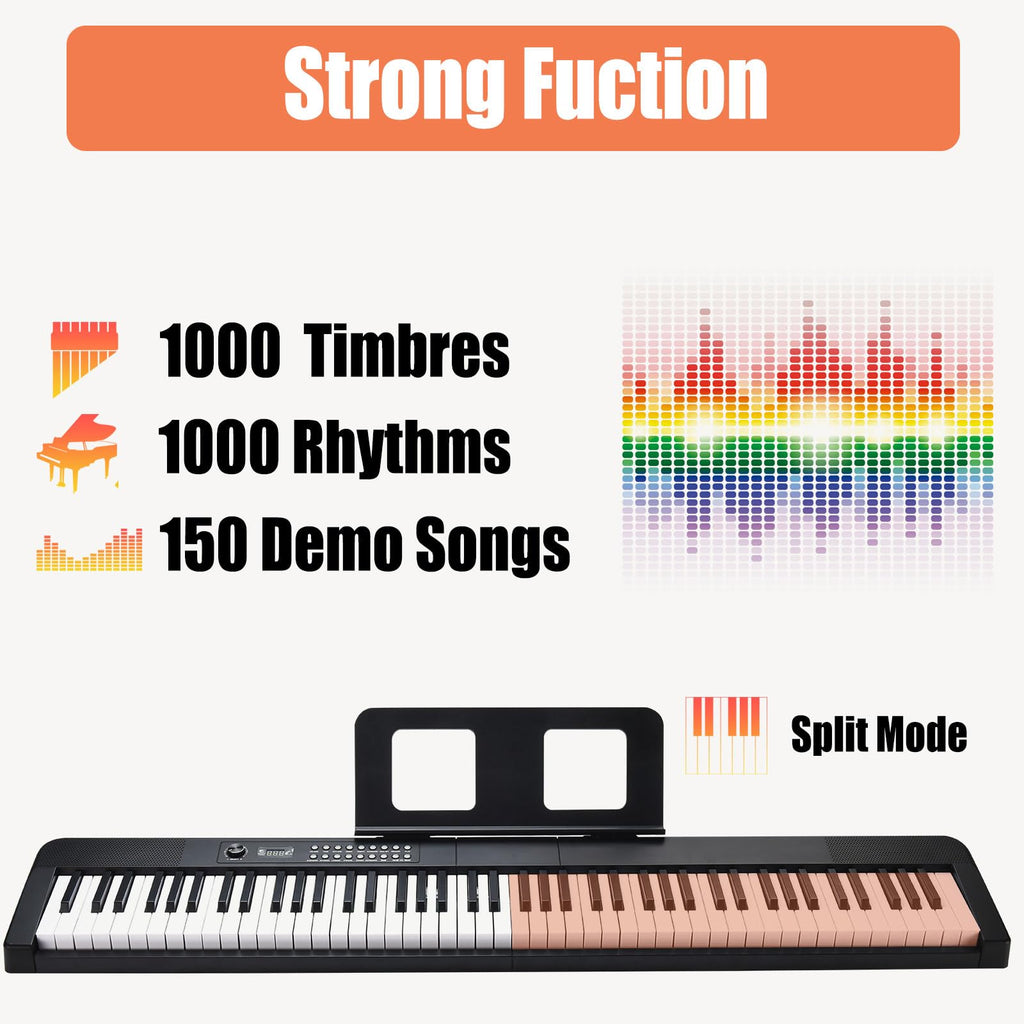 88 Key Electric Digital Piano with Semi Weighted Keys Z758