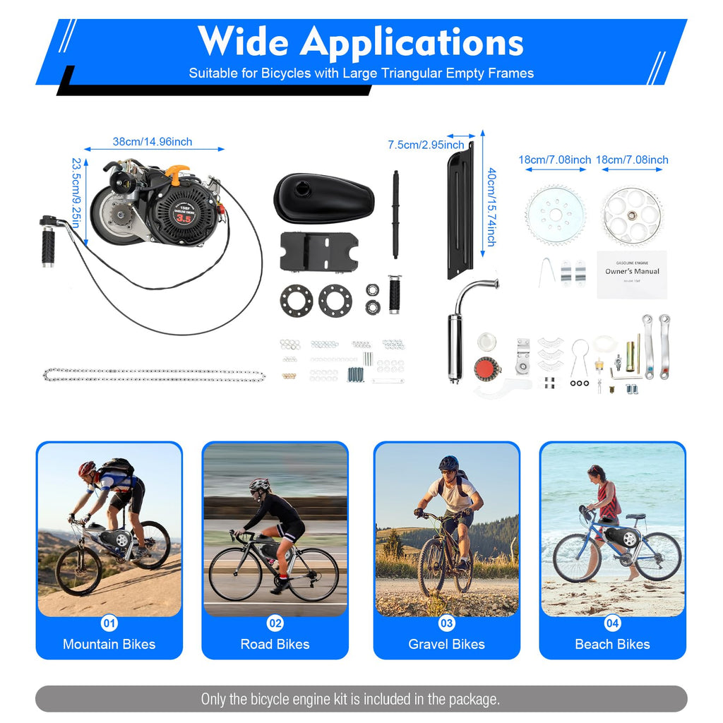 2-Stroke Air-Cooling Bicycle Engine Kit D465