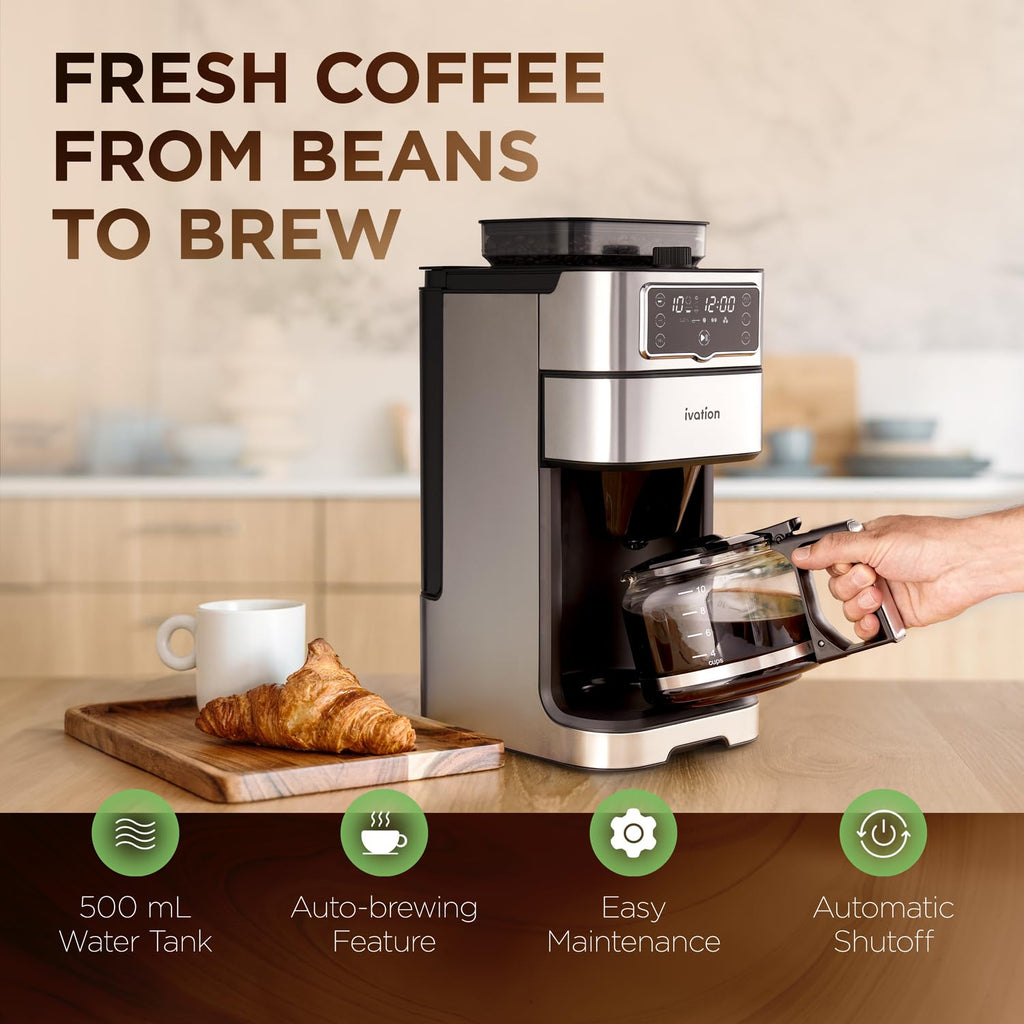 2-in-1 Drip Coffee Maker & Grinder Q67571