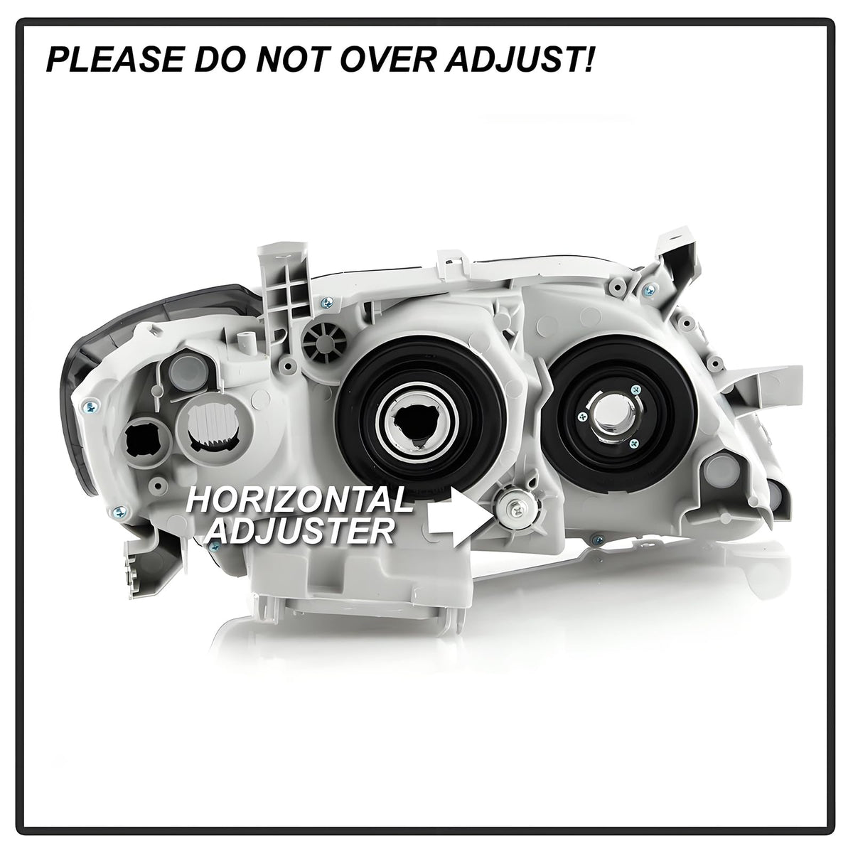 Headlights Assembly for 2007 2008 2009 Toyota Camry Chrome Housing Clear Lens V88021