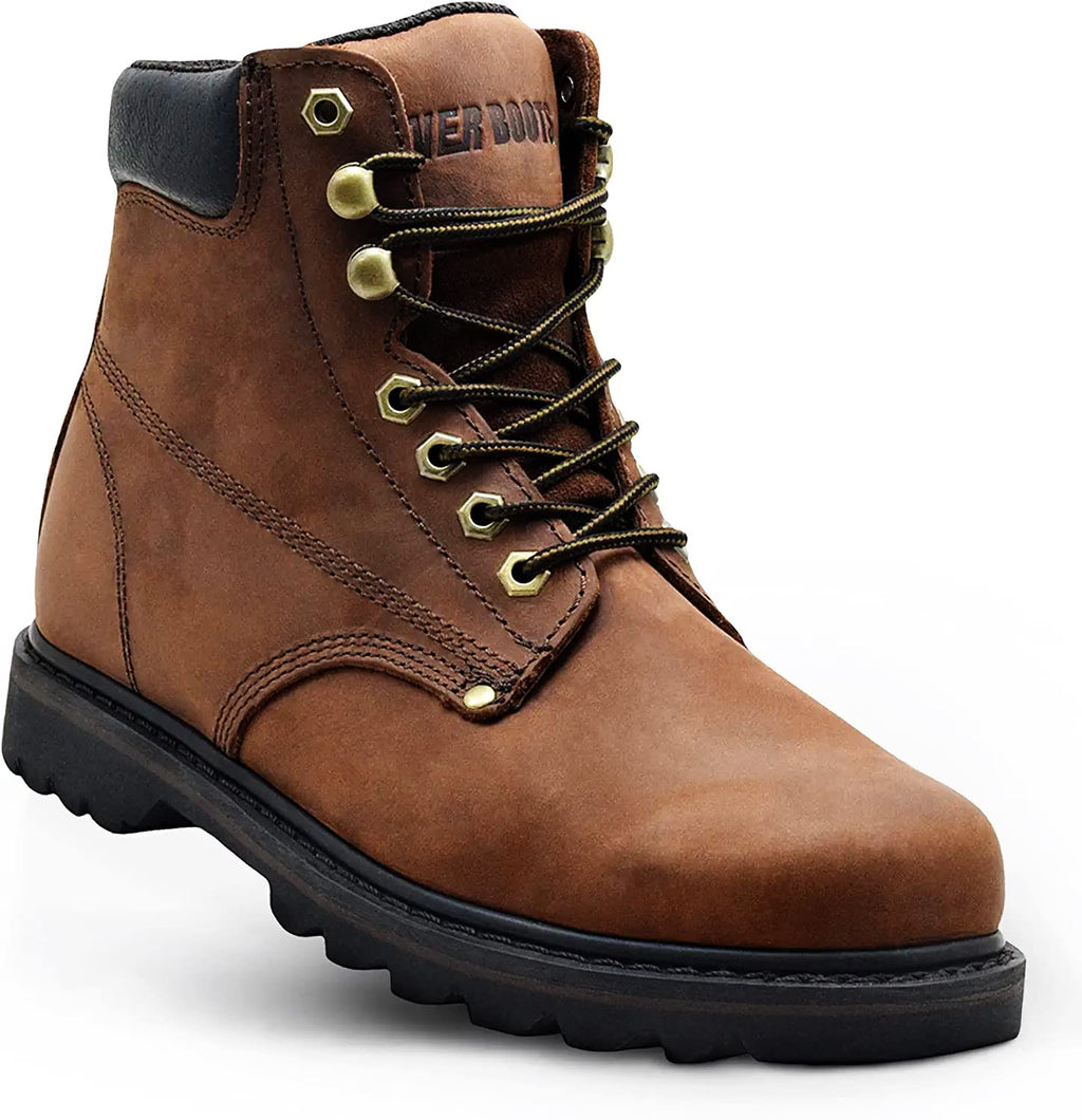 Soft Toe Leather Work Boots H5248