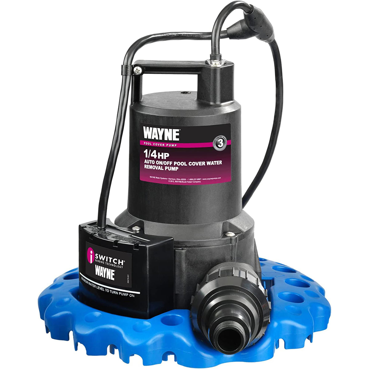 Blue Pool Cover Pump & 5/8 in. x 100 ft. Garden Hose P556478