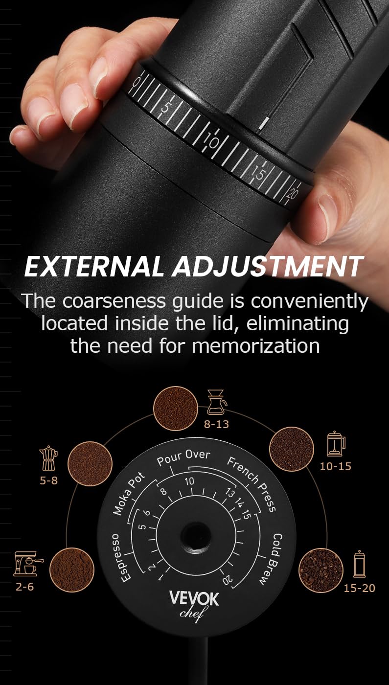 Manual Coffee Grinder with Travel Case B704