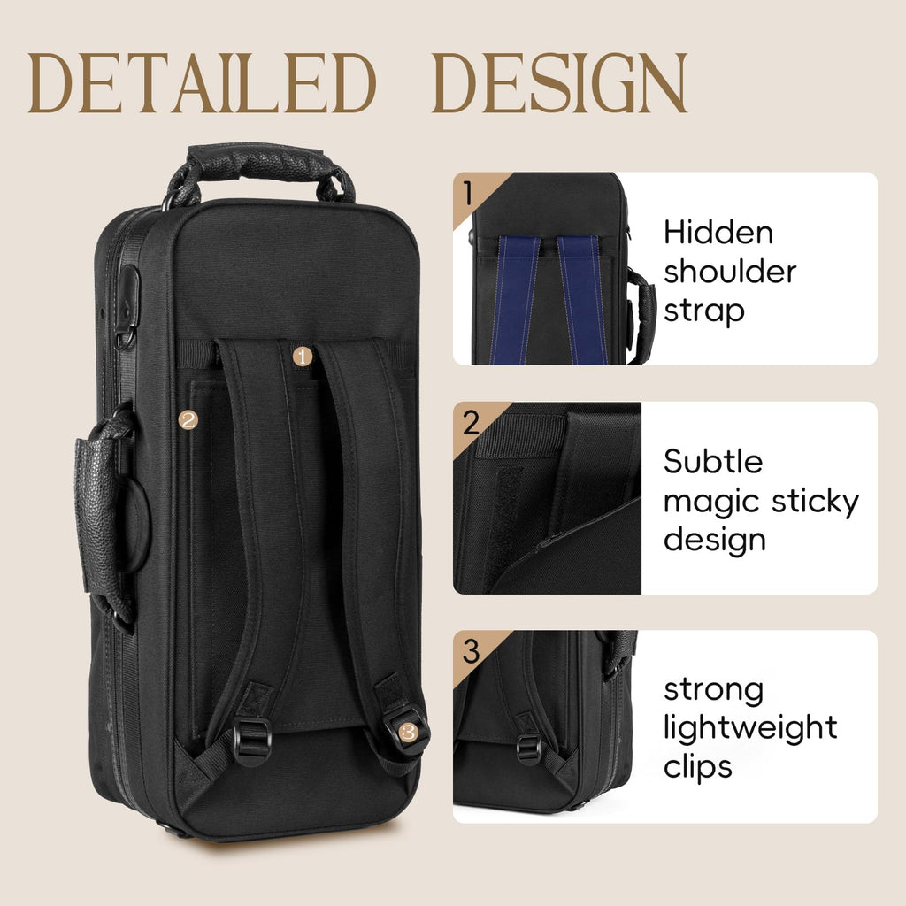 Rectangular Trumpet Case with Backpack Straps E44924