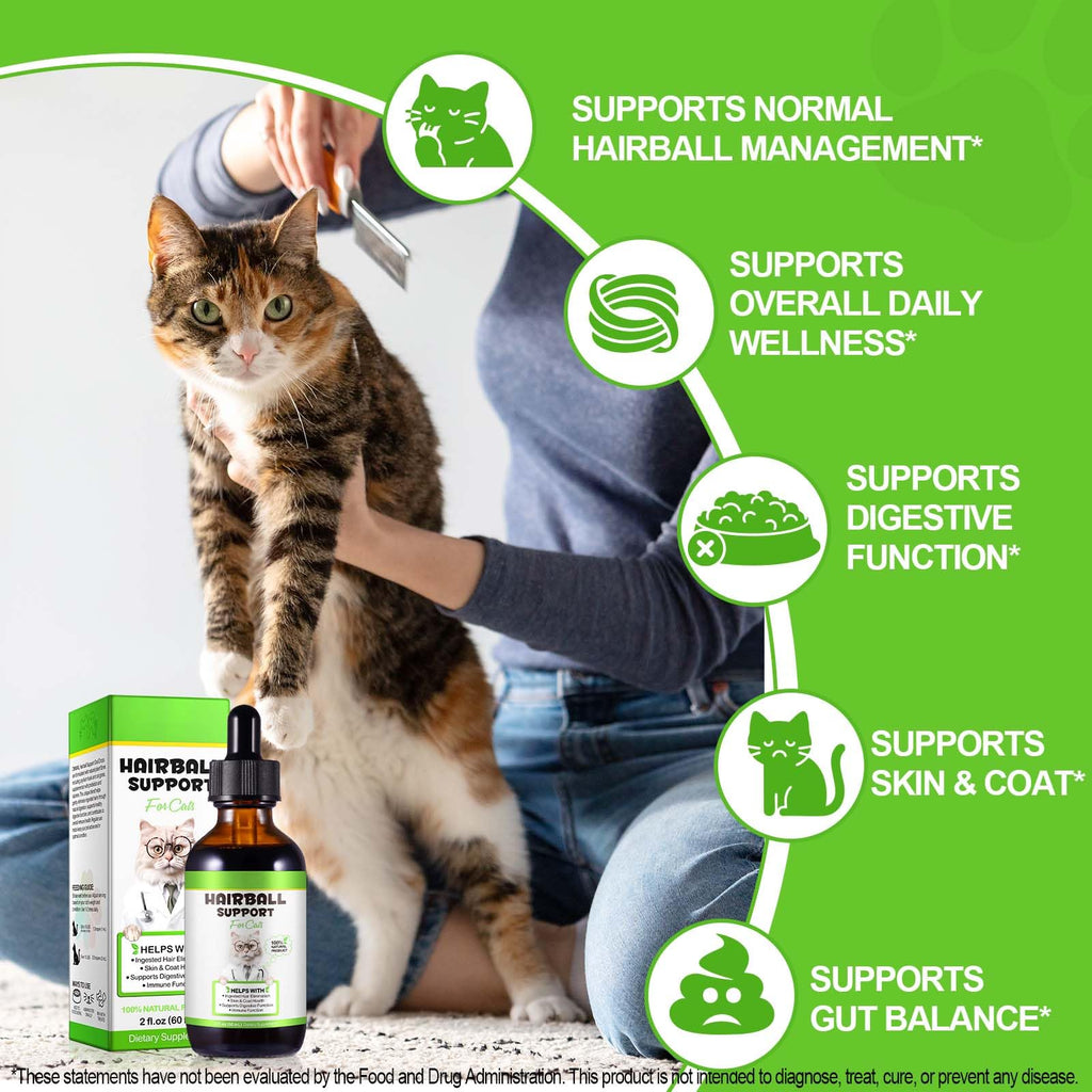 Cat Hairball Remedy Digestive Aid Drops 60ml O1240