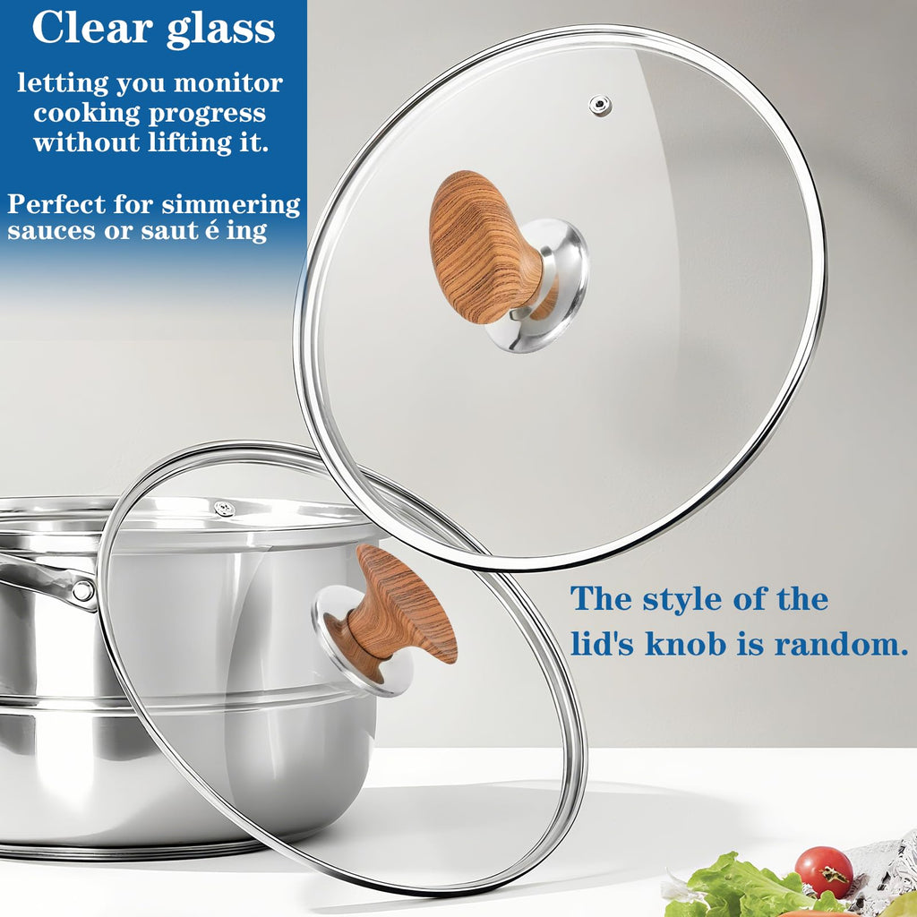 9.5 Inch Glass Lid with Knob F36574