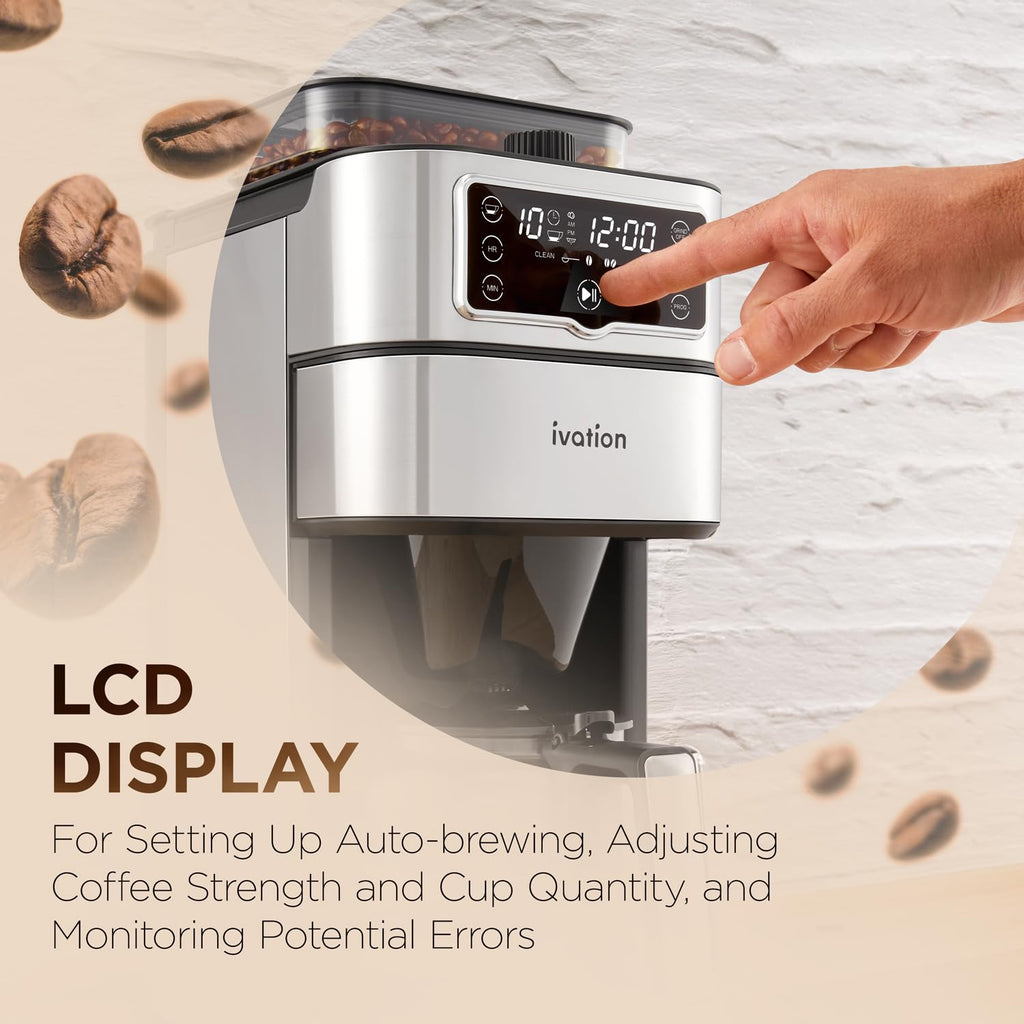 2-in-1 Drip Coffee Maker & Grinder Q67571