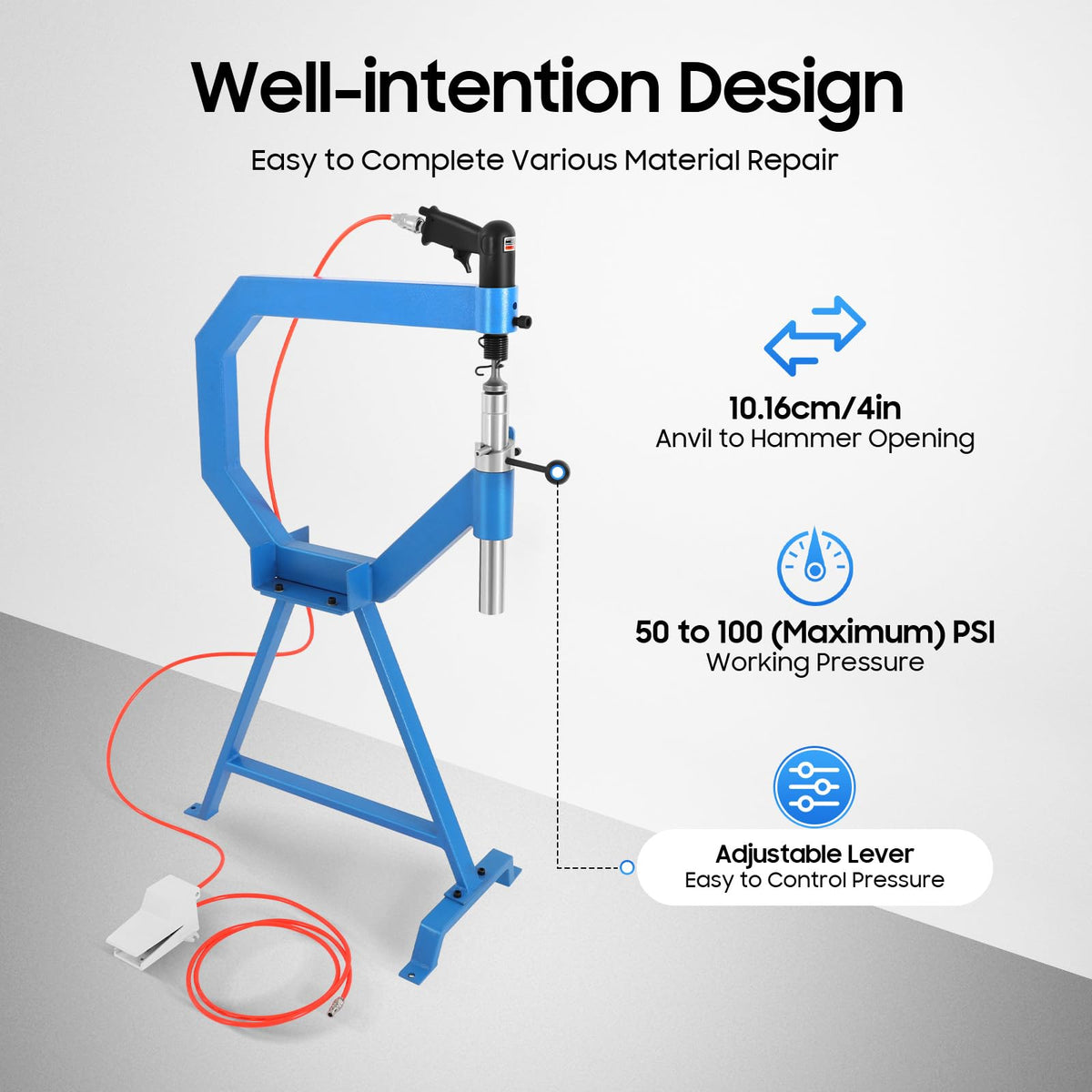 Pneumatic Planishing Hammer Thin Plate Shaping Machine with Foot Pedal X292